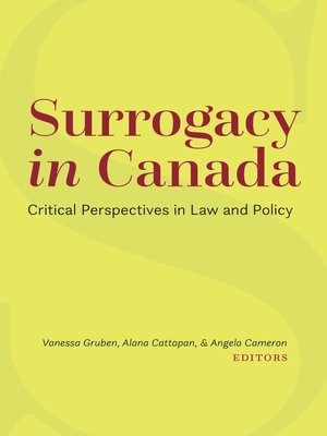 cover image of Surrogacy in Canada